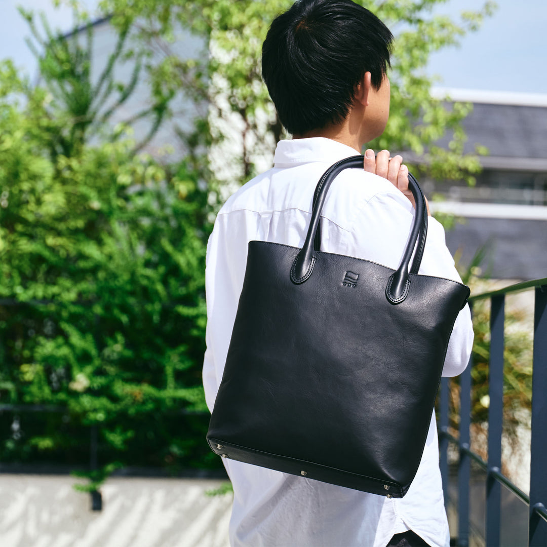 極美品✨ epe トートバッグ オールレザー ネイビー A4収納可 ビジネス epe｜プロダクト詳細
